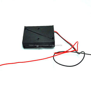 3 x AA Dimensione Cella (UM-* 3) Black Plastic Battery Holder Box Custodia Con Filo 4.5 V piombo - Product Image 3