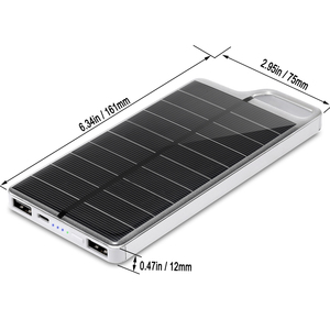 Alta capacidad powergreen solar al aire libre portable 10000 mAh banco de energía cargador de teléfono celular solar para viajar - Product Image 2