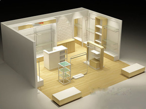 Muebles de Exhibición para <span class=keywords><strong>Tienda</strong></span> de Ropa Infantil, Armario de Pared de Madera para Ropa de Niños, Venta Caliente - Product Image 5