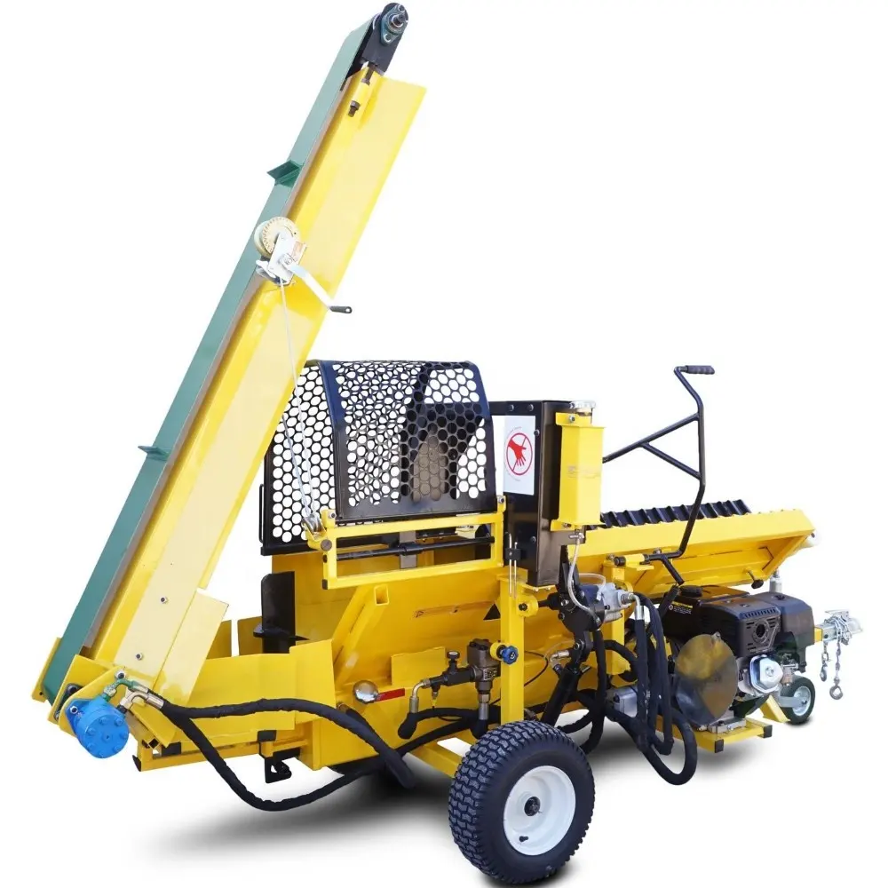 hydraulic gas / petrol firewood processor