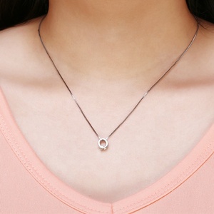 Joyería simple para mujer, amuleto de <span class=keywords><strong>plata</strong></span> con letra <span class=keywords><strong>inicial</strong></span>, <span class=keywords><strong>collar</strong></span> de <span class=keywords><strong>plata</strong></span> de ley 925 con colgante de letra - Product Image 5