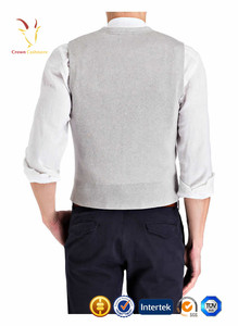 Col <span class=keywords><strong>en</strong></span> V <span class=keywords><strong>En</strong></span> <span class=keywords><strong>Laine</strong></span> Mérinos Cachemire Gilet Hommes - Product Image 2