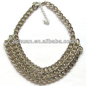 Collar de cadena de oro falso - Product Image 4