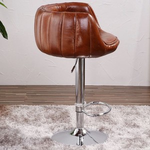 Tabouret de <span class=keywords><strong>Bar</strong></span> industriel en cuir et Aluminium, pivotant à hauteur réglable, Vintage, pour Club, cuisine, Restaurant - Product Image 5