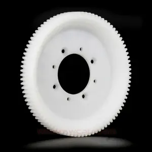 Hot sale large diameter double spur nylon plastic gear