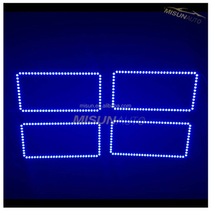 Dc12v rojo verde azul rgb colorshift led angel eye car luz de niebla de la linterna de luz - Product Image 3