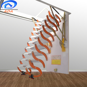 <span class=keywords><strong>Escalera</strong></span> Telescópica Retráctil de Acero al Carbono para Techo de Villa - Product Image 5