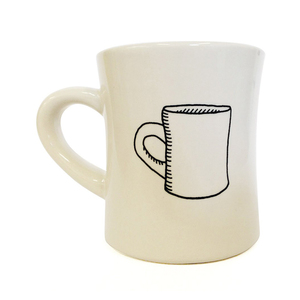 Tasse à café personnalisée en grès tasse à café en céramique épaisse tasse de dîner en forme - Product Image 1