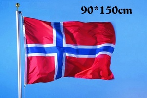 Cờ Na Uy Biểu Ngữ Na Uy Polyester 3X5 Ft Cờ Quốc Gia Khâu Đôi - Product Image 3