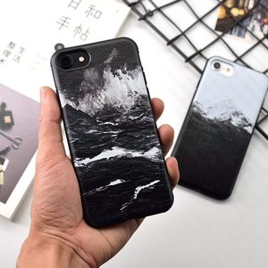 2018 Nouvelle encre peinture montagne doux silicone cas de téléphone pour iPhone - Product Image 3