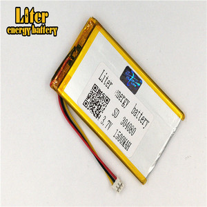 Socket 2.0-3 P 304080 Ultra-thin polymer lithium battery 1500 mah outdoor lighting 3.7 V equipment medical with ntc - Product Image 1