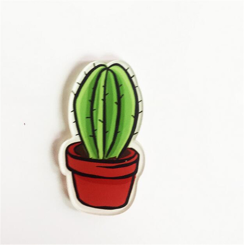 Cute Icon Cactus Succulents Magnetic Sticker Cartoon Icons