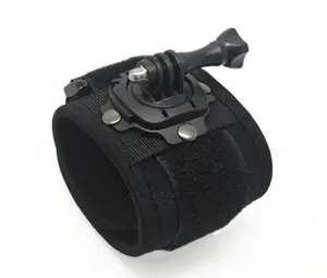 Prezzo di fabbrica supporto per cinturino da polso con rotazione di 360 gradi supporto per cinturino per fotocamera xiaomi yi gopro hero accessori per fotocamere hot