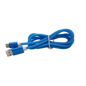 Kabel Kustom USB Mikro, Kabel Pengisian Daya USB Mikro, Nilon Kepang 360 3A Derajat