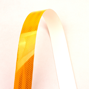 S532a orange <strong>honeycomb</strong> <strong>reflective</strong> <strong>tape</strong> waterproof self adhesive trailer reflector safety <strong>tape</strong> pet pvc acrylic - Product Image 5