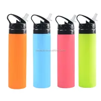 Madou Silicone Foldable Collapsible Pocket-sized Travel Water Bottle