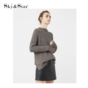 Abricot ras du <span class=keywords><strong>cou</strong></span> 16 GG personnalisé tricoté <span class=keywords><strong>laine</strong></span> pull chandail femmes - Product Image 5