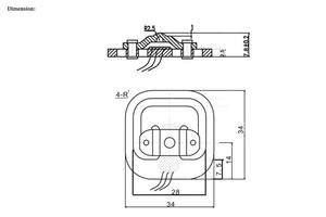 DIYmalls 4pcs लोड सेल 50kg वजन सेंसर तनाव आधा-पुल तनाव गेज शरीर पैमाने + HX711 विज्ञापन एम्पलीफायर मॉड्यूल - Product Image 4