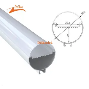 Диаметр 50 мм, подвесной алюминиевый экструзионный алюминиевый светодиодный профиль, круглый светодиодный профиль для светодиодной трубки