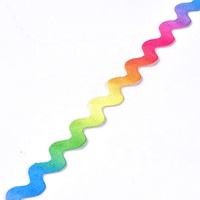 Fabrication Polyester Ric rac Garnitures En Gros Ombre Zig Zag Ruban pour L'artisanat De Vêtements
