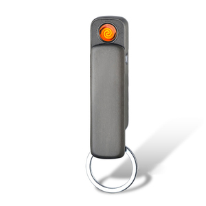 Promotional Gift Portable Keychain Cigarette Lighter USB Rechargeable Windproof Flameless Electric Lighter