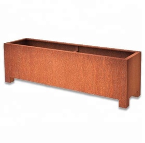 Jardinière <span class=keywords><strong>rectangulaire</strong></span> en métal pour fleurs, décoration de jardin - Product Image 4