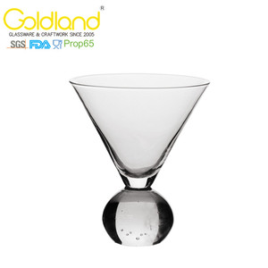 Bicchiere da Cocktail con Base a Bolle d'Aria, Bicchiere da Whisky e <span class=keywords><strong>Martini</strong></span> con Fondo Bombato, 7 oz - Product Image 2