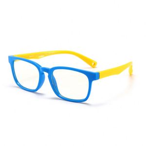 Unzerbrechliche Silikon-Kinder brille Anti Blaulicht Weiche Kinder brille Quadratische Kinder Optischer Rahmen Kieselgel - Product Image 2
