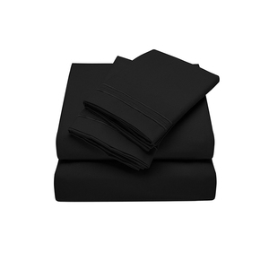 100% microfibra 1800 hilo sólido hoja de alta calidad ropa de cama de hospital las sábanas de <span class=keywords><strong>la</strong></span> cama - Product Image 6