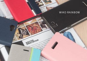 Mélanger la couleur étui en cuir avec fente pour carte imprimé personnalisé pour <span class=keywords><strong>WIKO</strong></span> arc - en - - Product Image 2