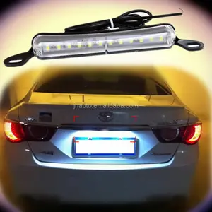 Tertarik 12V-30V 19Cm Universal Lampu Plat Nomor untuk Semua Mobil Led Plat Nomor Lampu Trailer Mobil Ekor Lampu