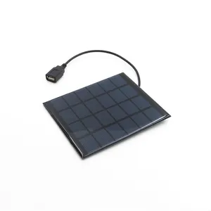 Intelligente Elettronica ~ Caricatore del Pannello Solare 6V 2W Cella Solare Policristallino Solare FAI DA TE di Carica Della Batteria cavo di 30 centimetri