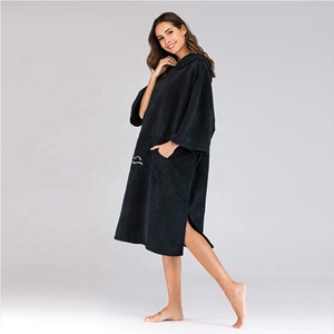 Asciugamano <span class=keywords><strong>Poncho</strong></span> con cappuccio in spugna di spugna in microfibra di nuovo stile per adulti con cappuccio Surf <span class=keywords><strong>Poncho</strong></span> asciugamano - Product Image 2
