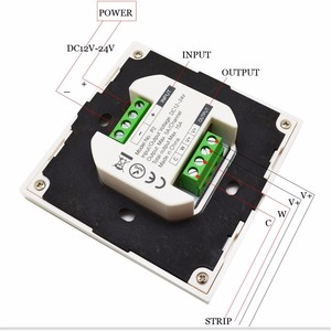 P2 CCT Nhiệt độ màu thông minh Bảng điều khiển Điều khiển DC12V-24V cho <span class=keywords><strong>LED</strong></span> Strip ánh sáng <span class=keywords><strong>LED</strong></span> Bulb đèn kép trắng điều khiển - Product Image 4