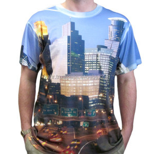 2025 camisetas transpirables de sublimación comprimida de secado rápido para hombres, tela de punto informal de tamaño XL con cuello redondo, patrón de impresión VI_5805 - Product Image 1