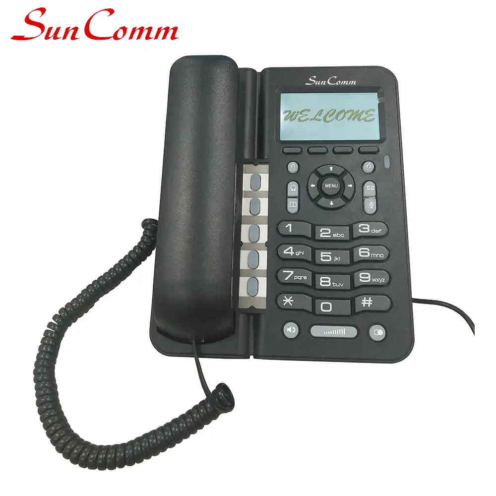 Speakerphone Bebas Genggam Dupleks Penuh dengan Telepon VoIP Akun AEC 2 SIP SC-9078-PE Konferensi Lokal 3 Arah