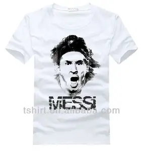 Белая футболка с изображением футболки с изображением львица андраса Месси