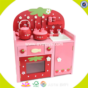 2018 al por mayor <span class=keywords><strong>de</strong></span> madera preescolar niños que cocinan set lujo reloj niños cocina W10C147 - Product Image 1