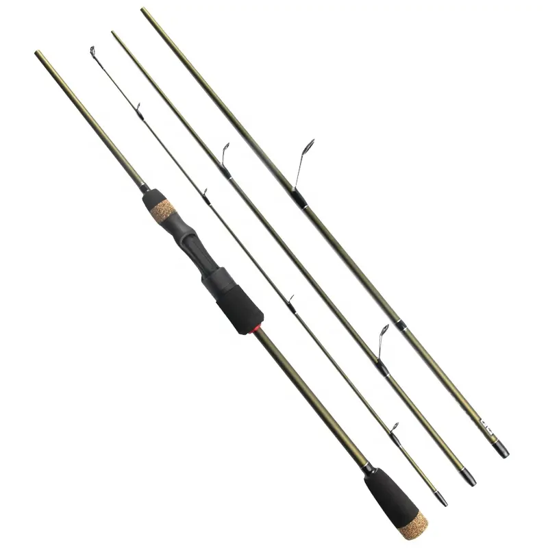1.8m/2.1m four section portable travel fishing rod baitcasting fishing spinning rod carbon