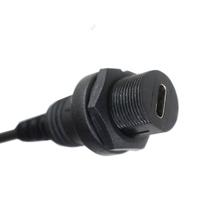 Impermeabile IP67 tipo C cavo <span class=keywords><strong>USB</strong></span> C <span class=keywords><strong>maschio</strong></span> a <span class=keywords><strong>femmina</strong></span> pannello adattatore di montaggio estensione resistente all'acqua per stampante IOS Computer - Product Image 3