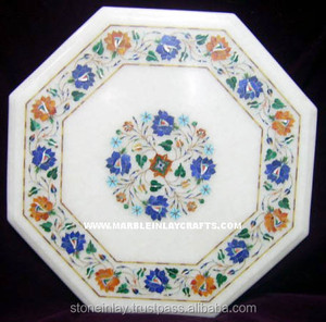 White Marble Table Top For Home Decoration - Product Image 1