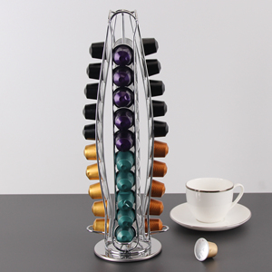 Fengyue บ้านลวดเหล็กชุบโครเมี่ยม40ชิ้น <span class=keywords><strong>Nespresso</strong></span> ผู้ถือแคปซูลกาแฟ - Product Image 4