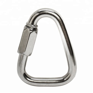 Acero inoxidable cuadrado <span class=keywords><strong>pequeño</strong></span> enlace rápido mosquetón - Product Image 2