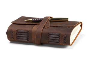 แฮนด์เมดวินเทจหนังแท้ A5ไดอารี่นักเดินทางไดอารี่บันทึกการเขียนโน๊ตบุ๊ค - Product Image 3