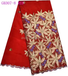 Gk007-8 red african george wrapper for wedding