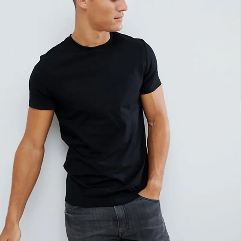Fashion Men Round Neck Cotton Customized Blank Plaint Design Men's T Shirt