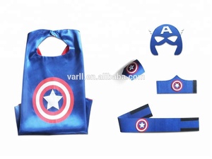 Mantelle e maschere da supereroe di vendita calde per bambini 70cm cappe da supereroe in raso per bambini costumi da cartone animato Unisex 1 pz/opp Bag - Product Image 3