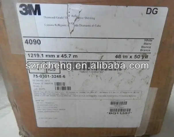 Светоотражающая лента 3M 4090 Scotchlite road белого цвета