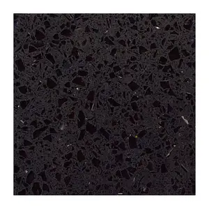 High Quality Starry Black Sparkle Mirror Quartz Stone