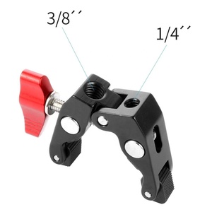 Pince à crabe Super Clamp avec trou de vis de 1/4\" et 3/8\" pour appareil photo reflex numérique, écran LCD, éclairage de <span class=keywords><strong>studio</strong></span>, bras magique, <span class=keywords><strong>studio</strong></span> photo - Product Image 5